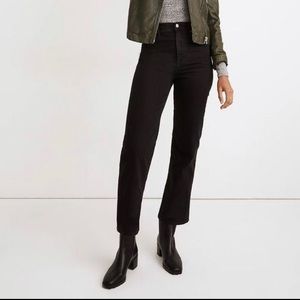 Madewell Jeans Slim Wide-Leg Crop Denim black